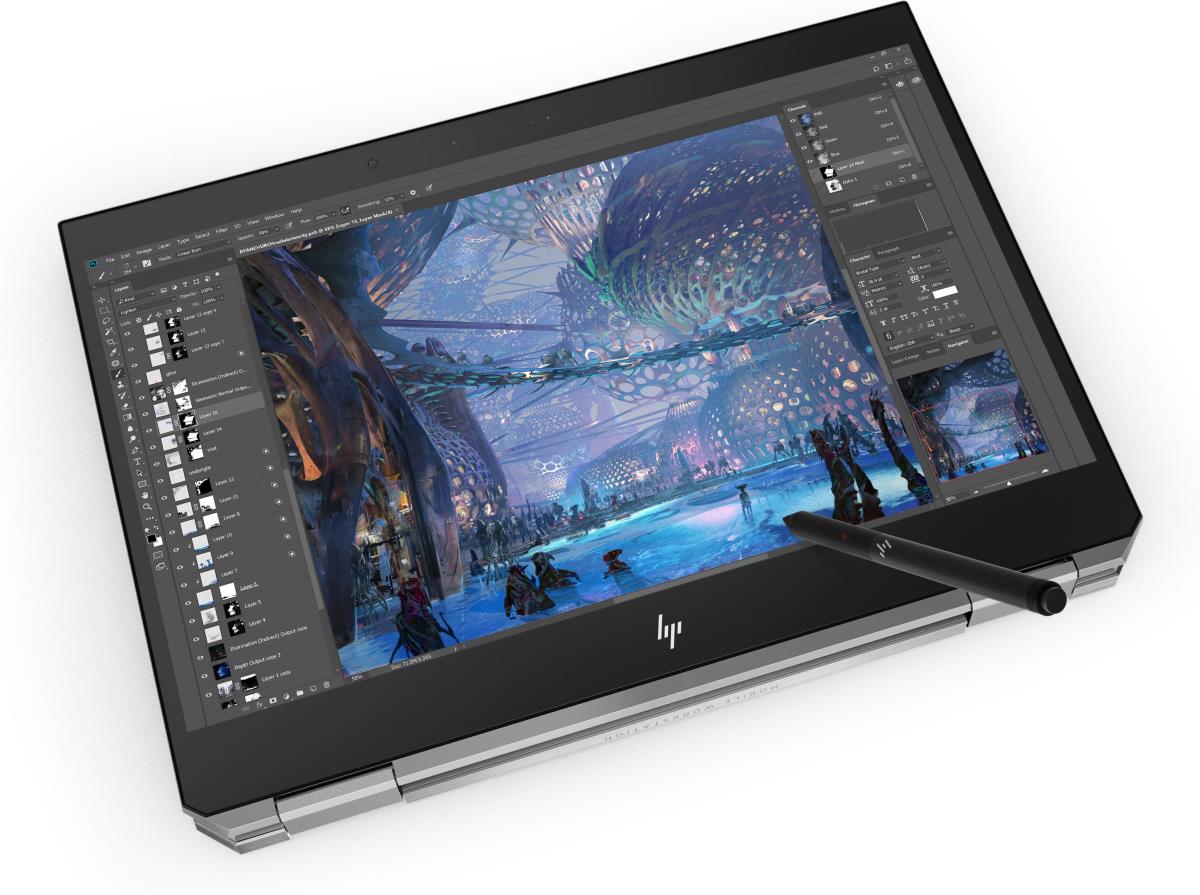 ZBook Studio x360 G5 - 15.6in - E2176M - 32GB RAM - 512GB SSD - P1000 4GB - Win10 Pro - Azerty Belgian