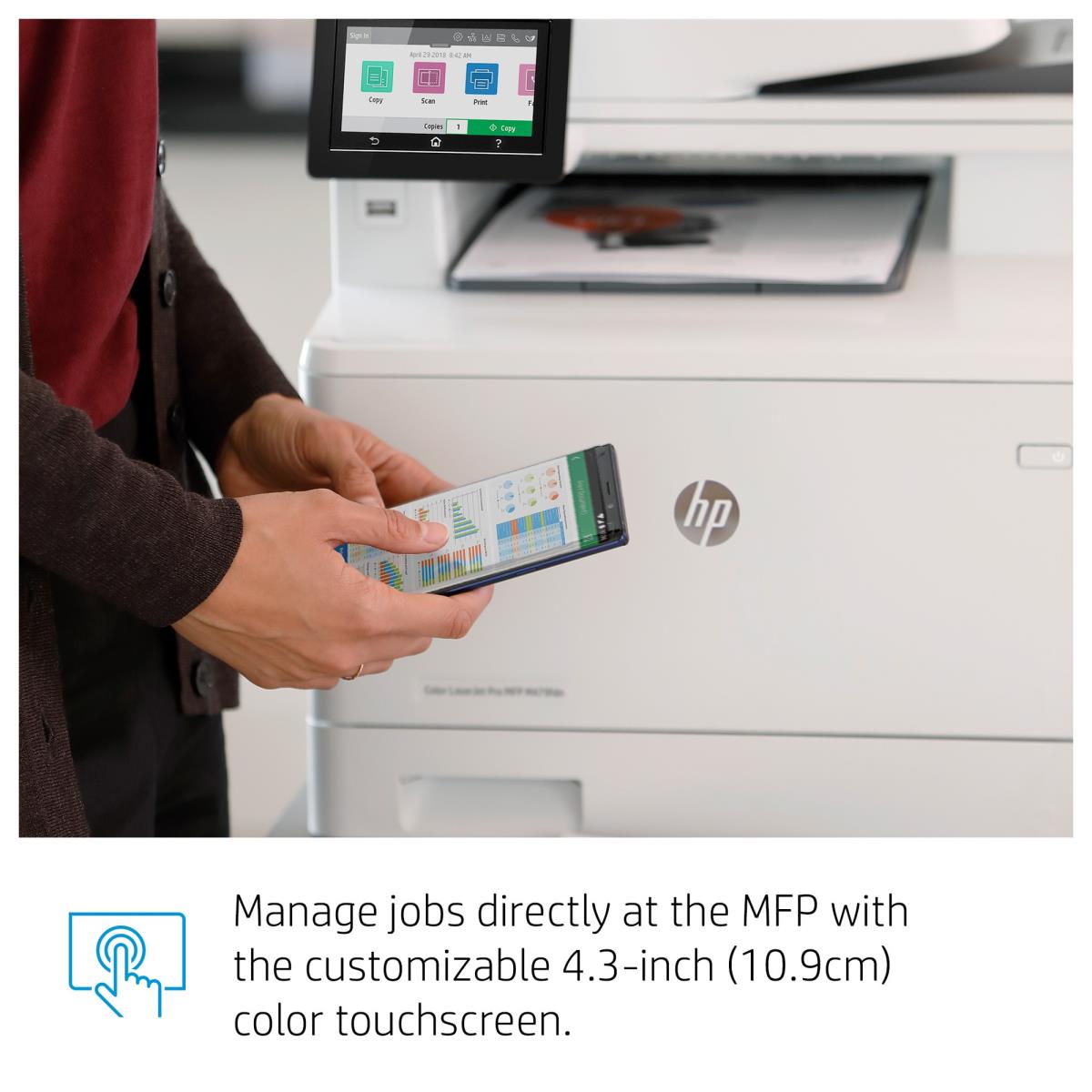 LaserJet Pro M479fdw - Color Multifunction Printer - Laser - A4 - USB / Ethernet /Wi-Fi