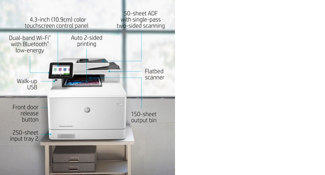 LaserJet Pro M479fdw - Color Multifunction Printer - Laser - A4 - USB / Ethernet /Wi-Fi