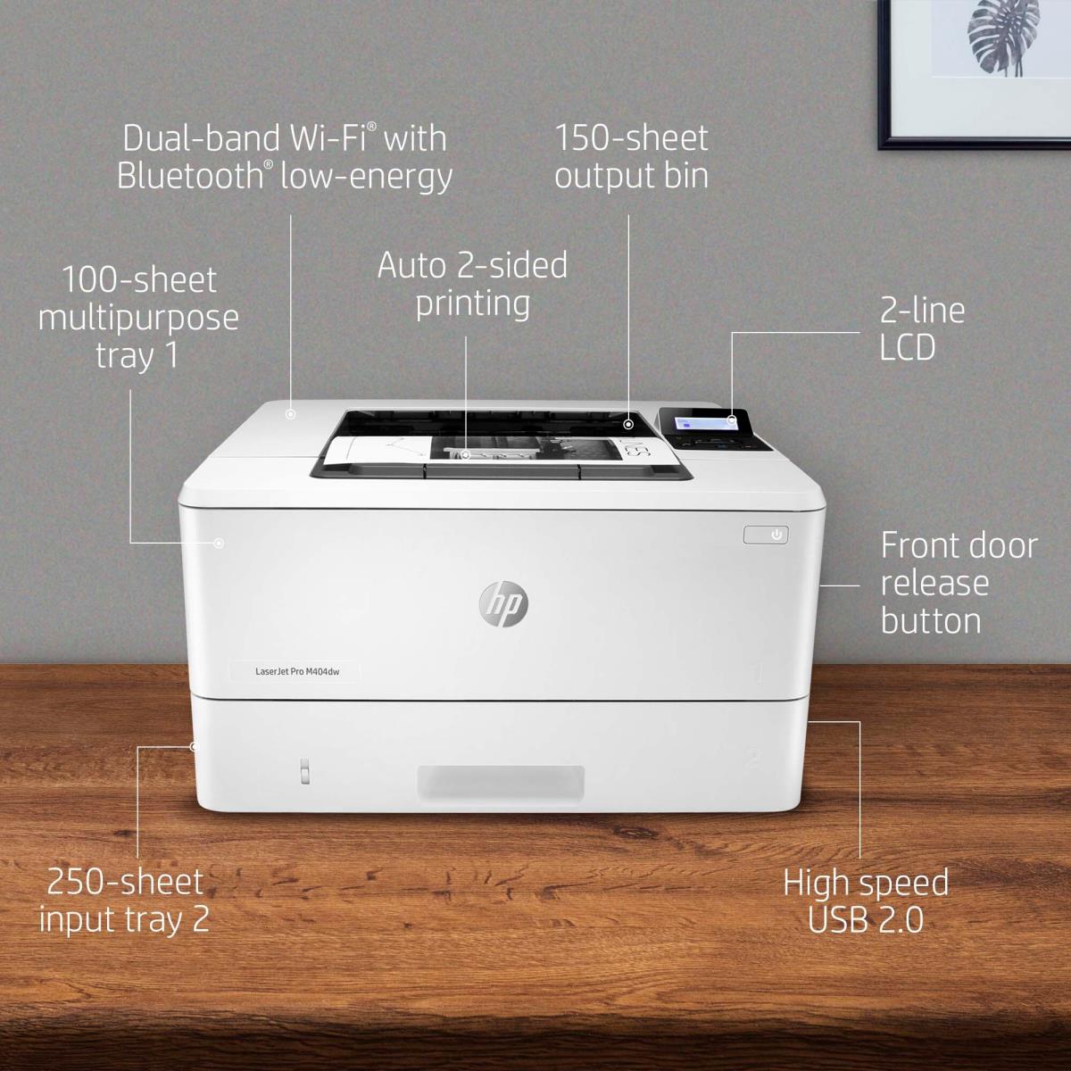 LaserJet Pro M404n - Printer - Laser - A4 - USB / Ethernet