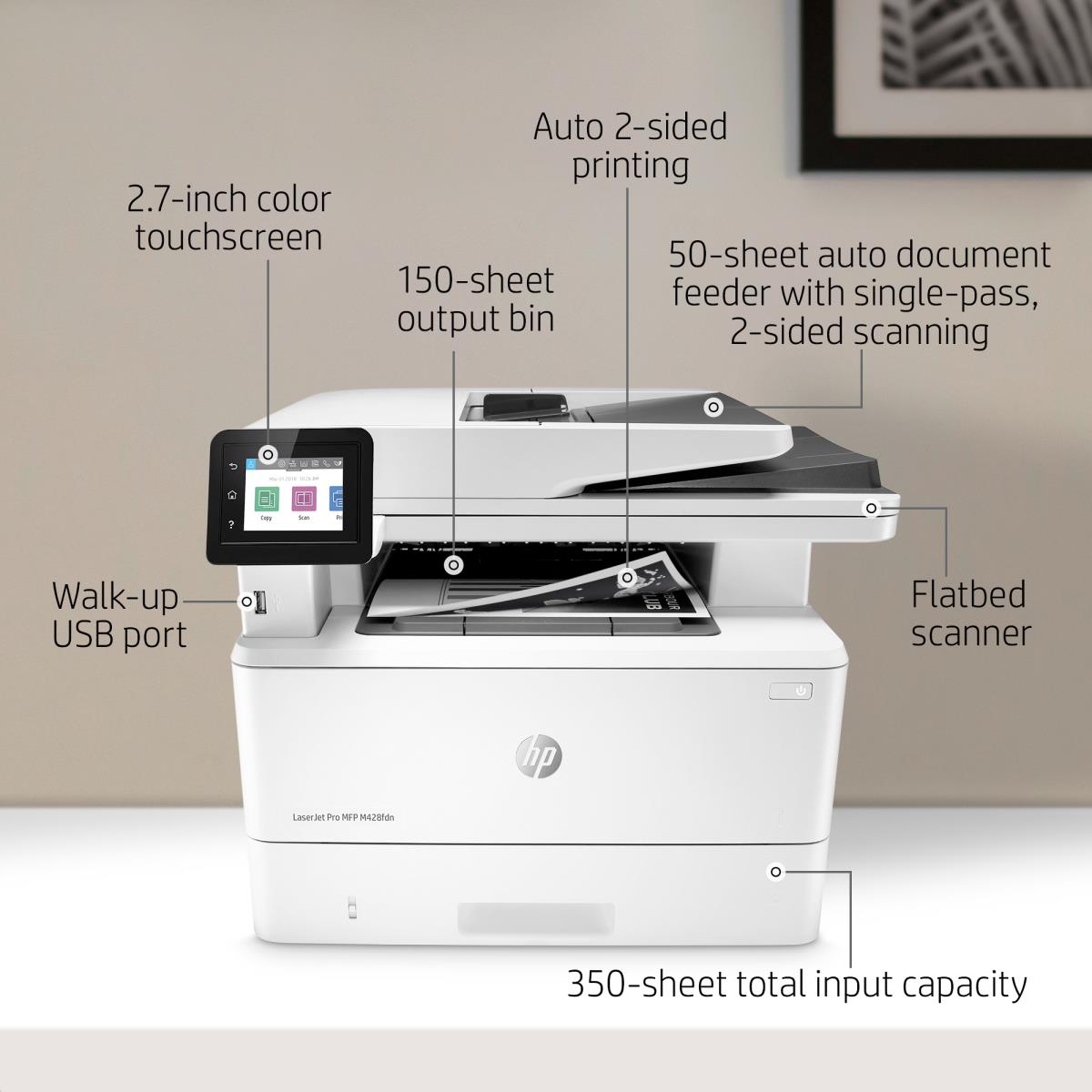 LaserJet Pro M428fdn - Multifunction Printer - Laser - A4 - USB / Ethernet