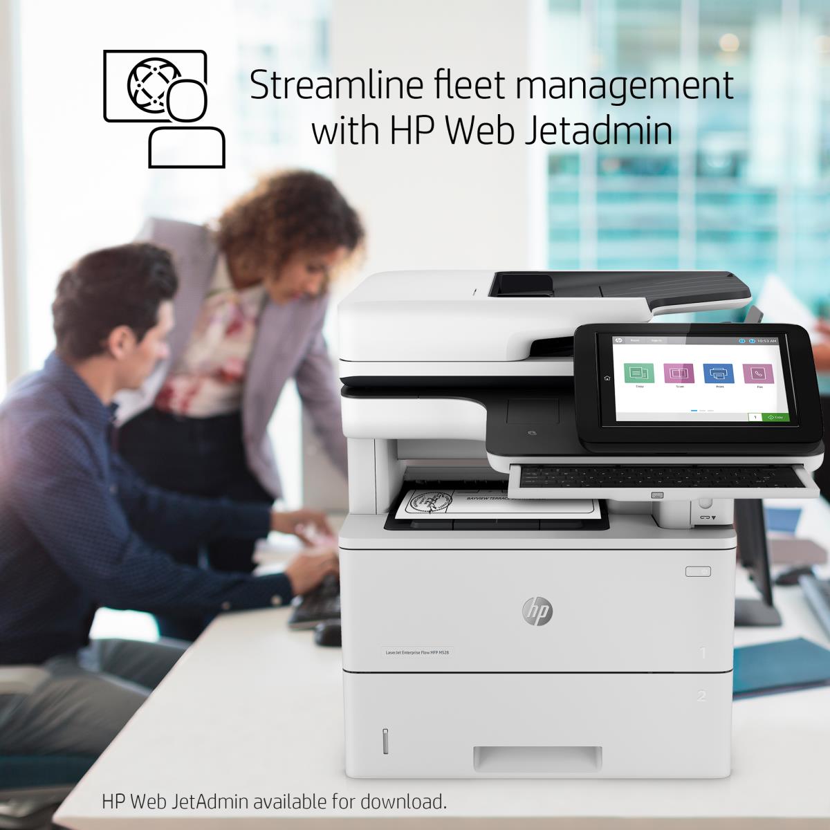 LaserJet Enterprise Flow M528z - Multifunction Printer - Laser - A4 - USB / Ethernet