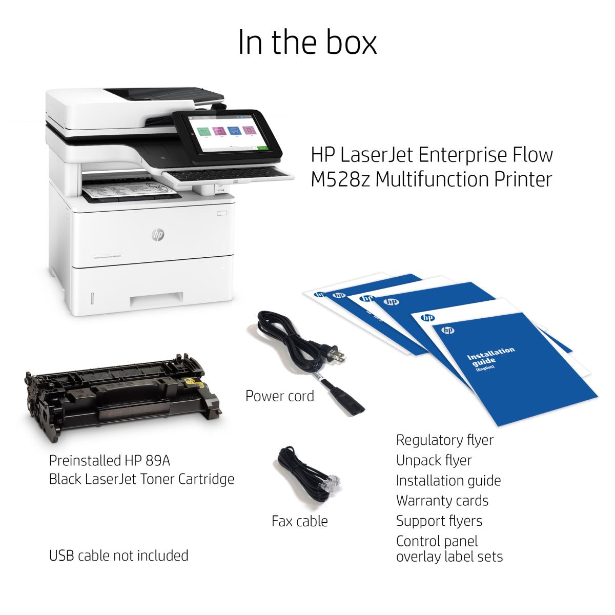 LaserJet Enterprise Flow M528z - Multifunction Printer - Laser - A4 - USB / Ethernet