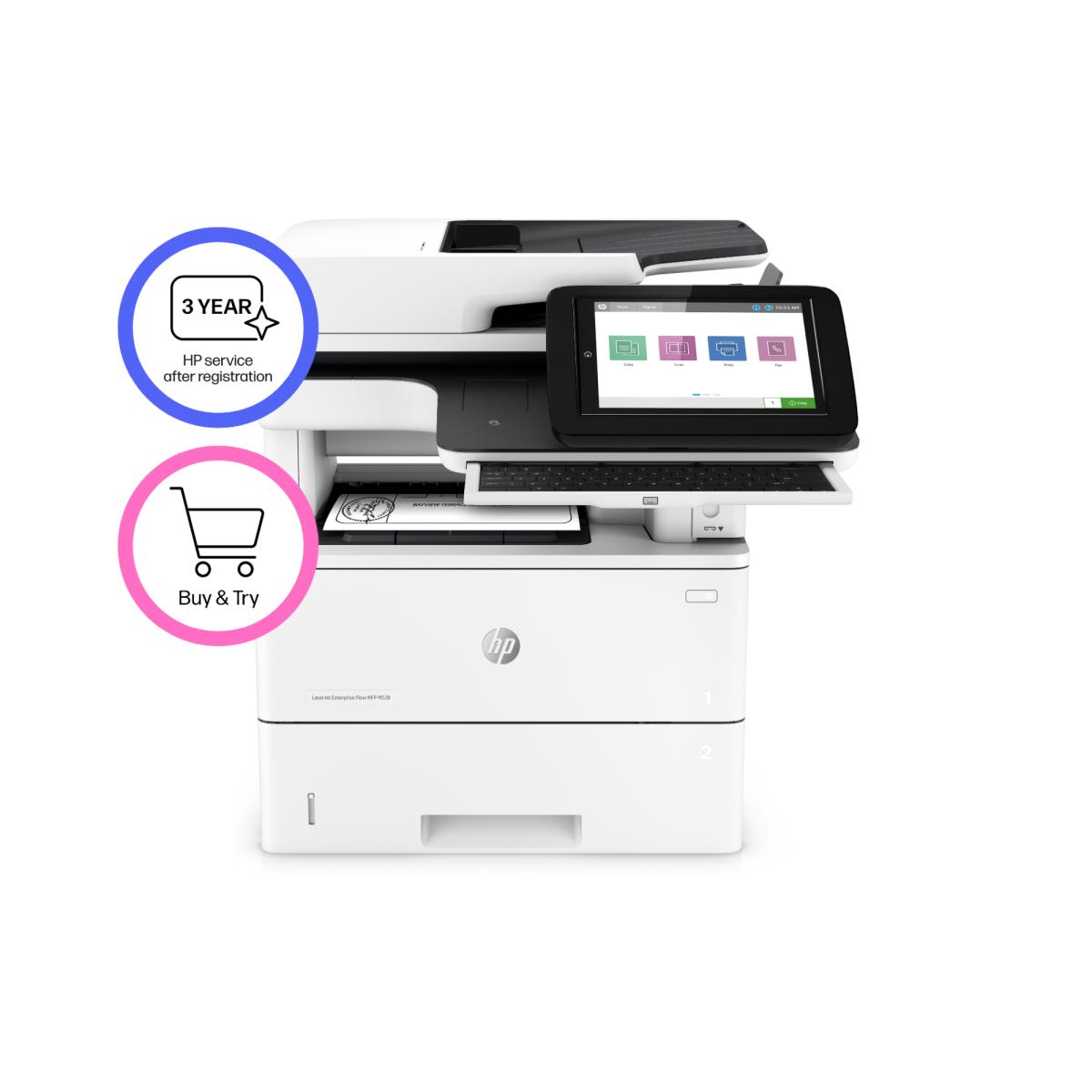 LaserJet Enterprise Flow M528z - Multifunction Printer - Laser - A4 - USB / Ethernet