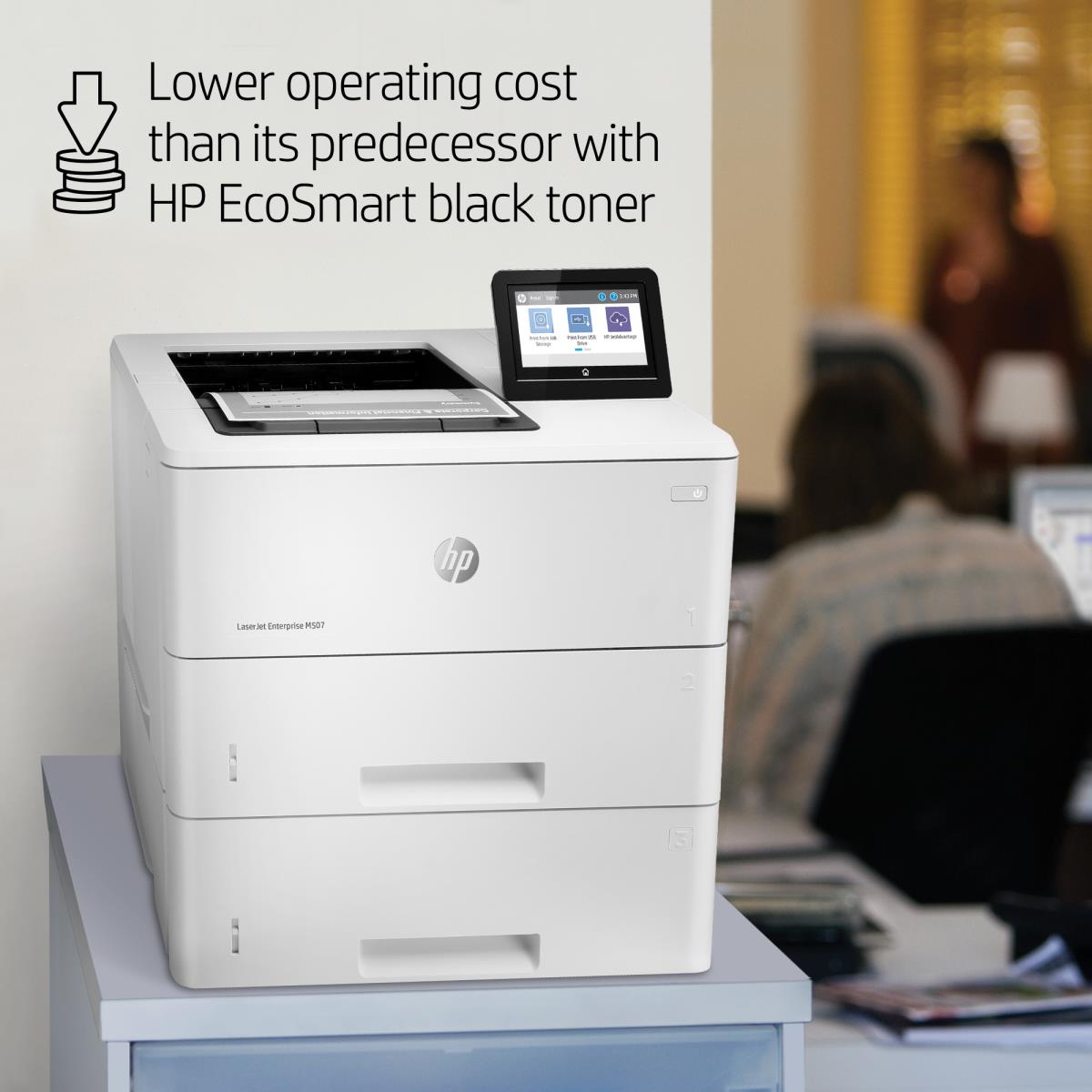 LaserJet Enterprise M507x - Printer - Laser - A4 - USB / Ethernet / Wi-Fi