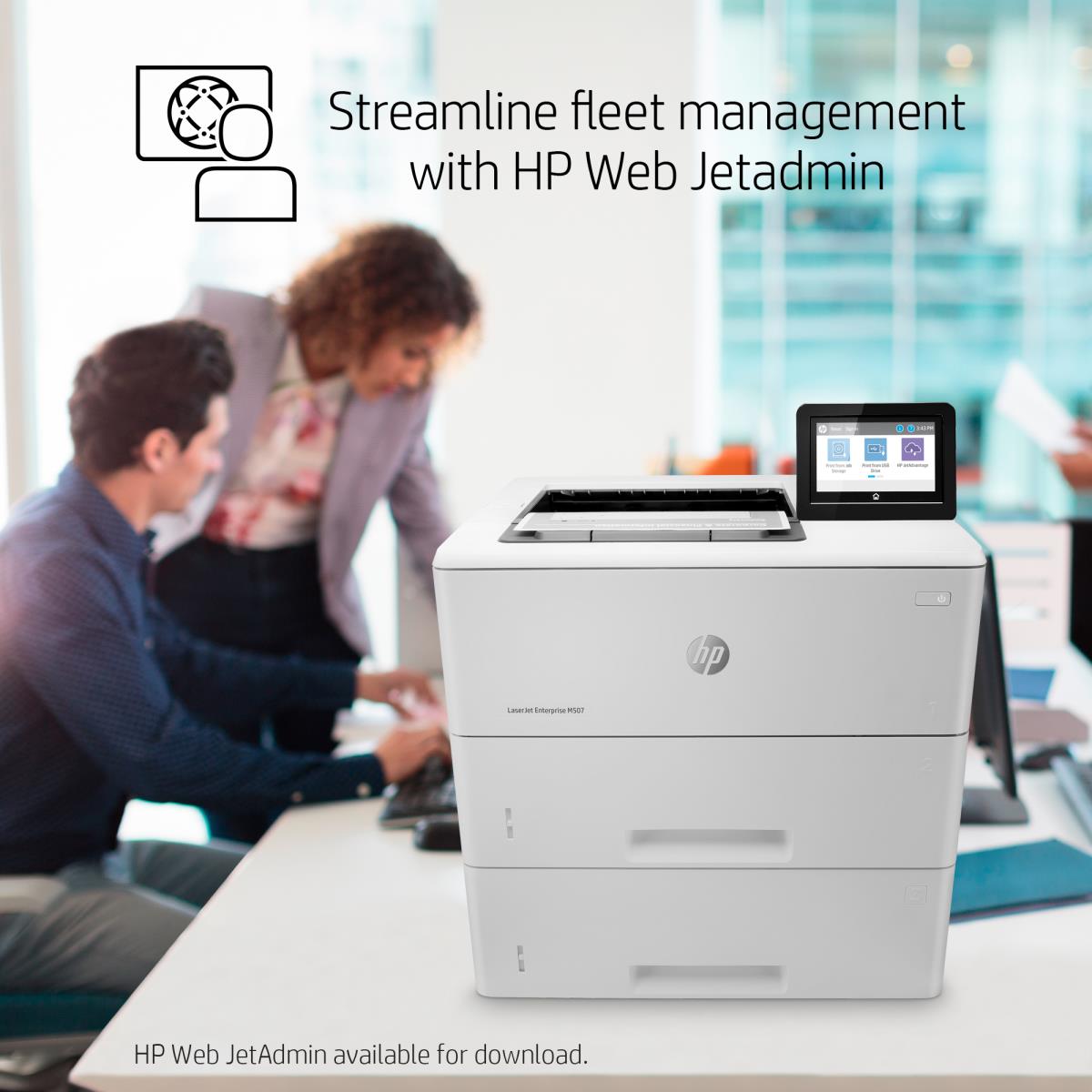 LaserJet Enterprise M507x - Printer - Laser - A4 - USB / Ethernet / Wi-Fi