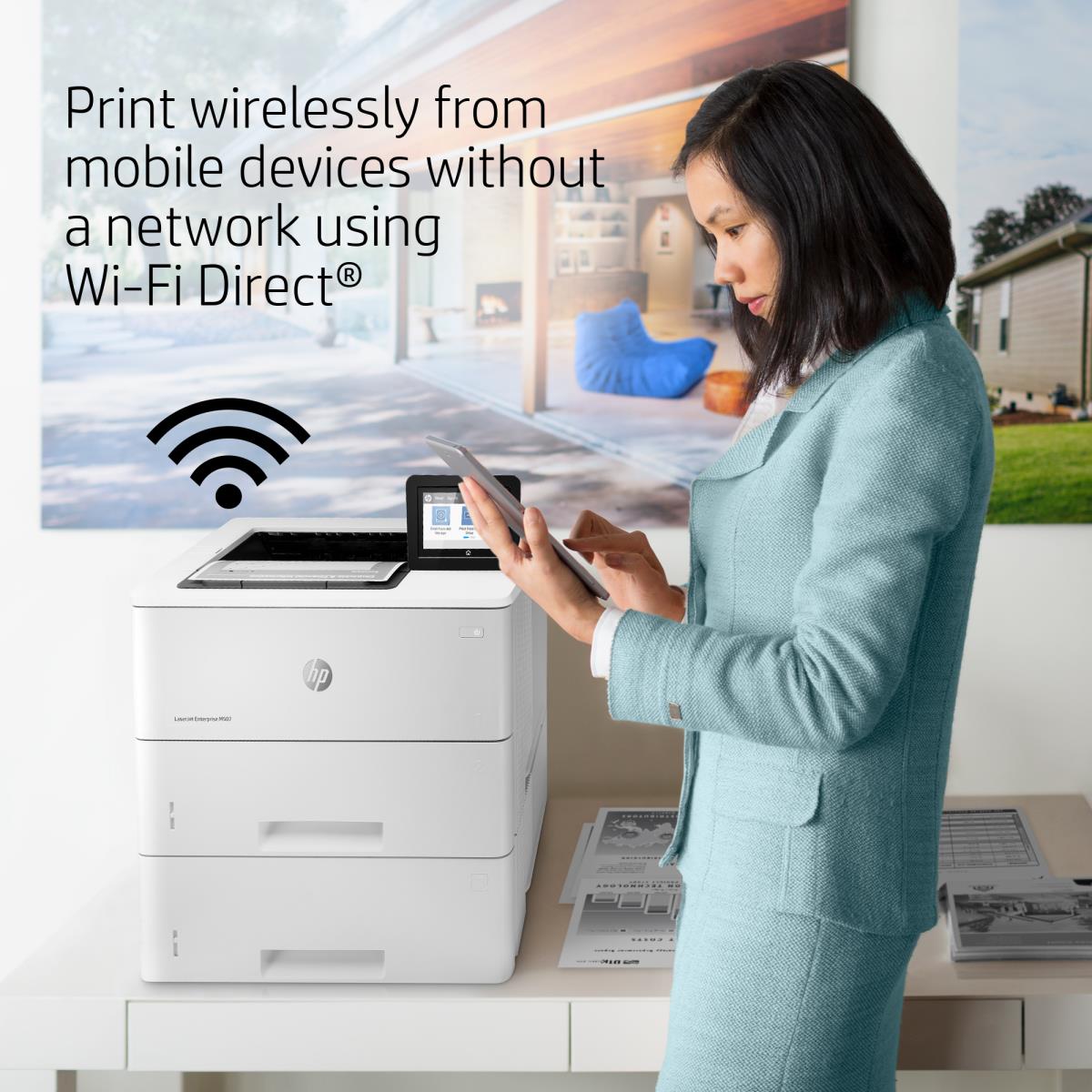 LaserJet Enterprise M507x - Printer - Laser - A4 - USB / Ethernet / Wi-Fi