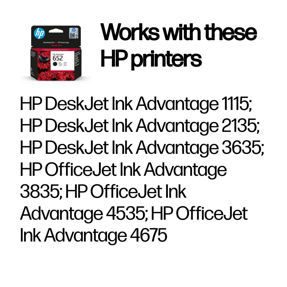 Ink Cartridge - No 652 - 360 Pages - Black