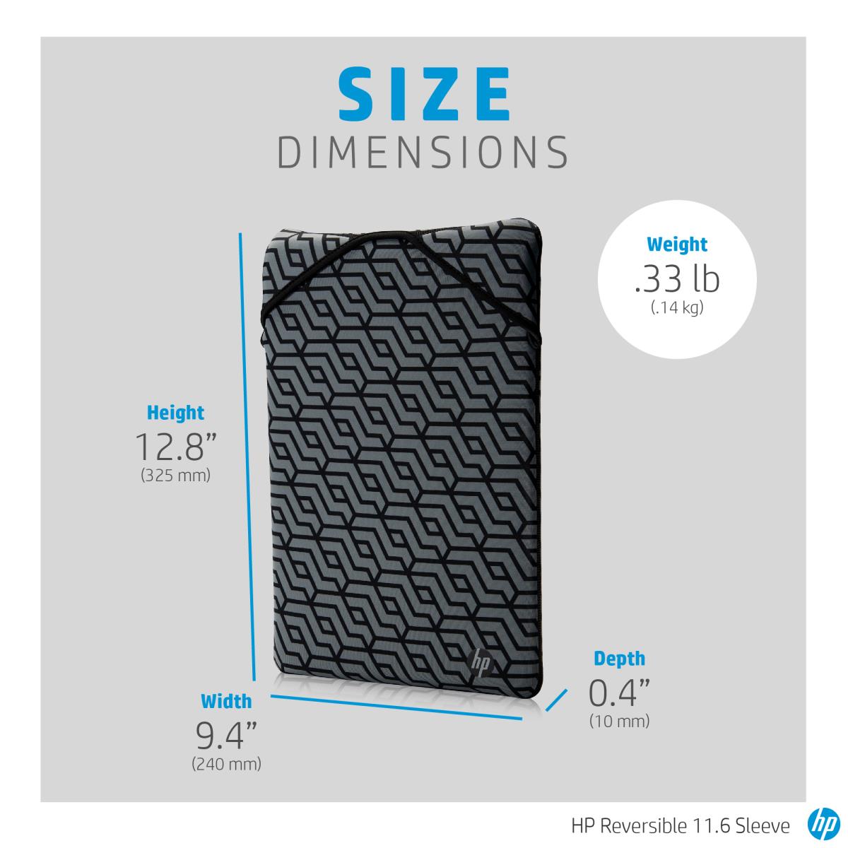 Notebook Sleeve - 11.6in - Black - BULK