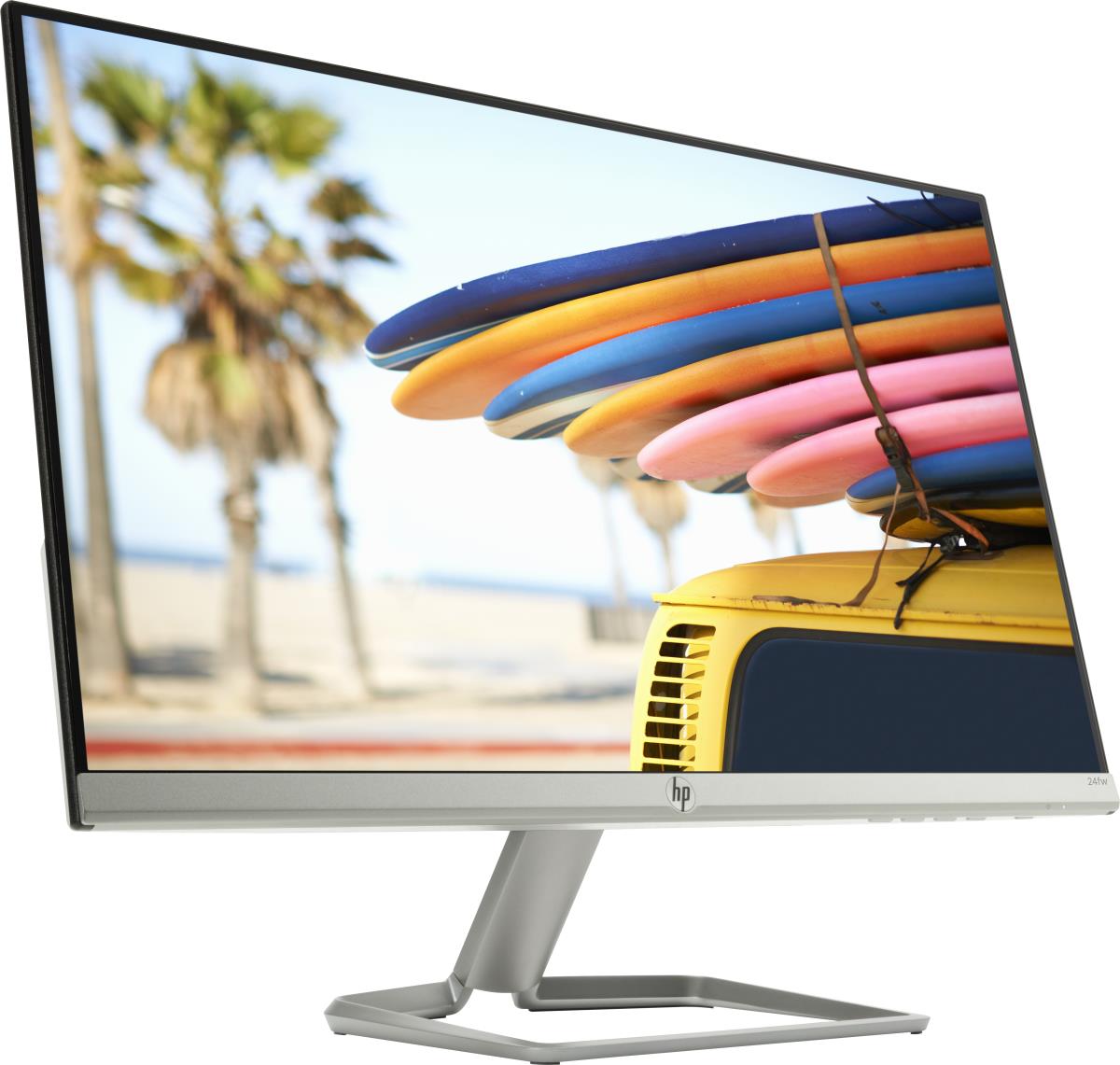 Desktop Monitor - 24fw - 24in - 1920x1080 (FHD) - IPS - Ultraslim w/Audio