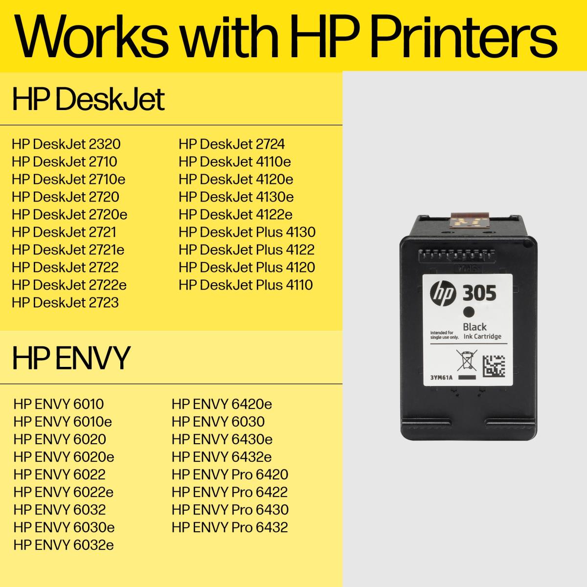 Ink Cartridge - No 305XL - High Yield - Black