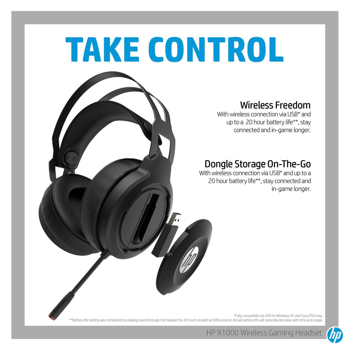 Headset X1000 Gaming - Stereo - Wireless - Black