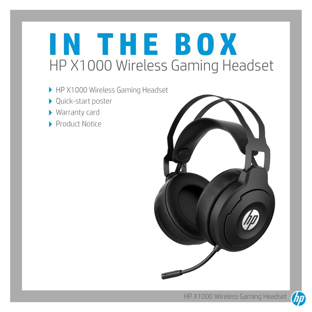 Headset X1000 Gaming - Stereo - Wireless - Black