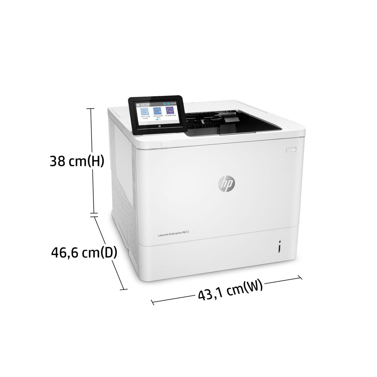LaserJet Enterprise M612dn - Printer - Laser - A4 - USB / Ethernet