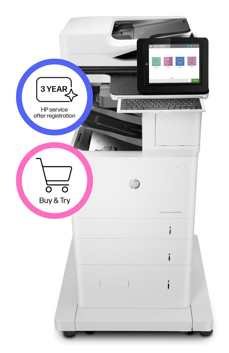 LaserJet Enterprise Flow M636z - Multifunction Printer - Laser - A4 - USB / Ethernet