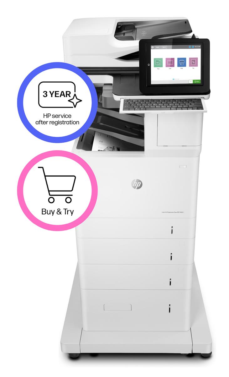 LaserJet Enterprise Flow M635z - Multifunction Printer - Laser - A4 - USB / Ethernet