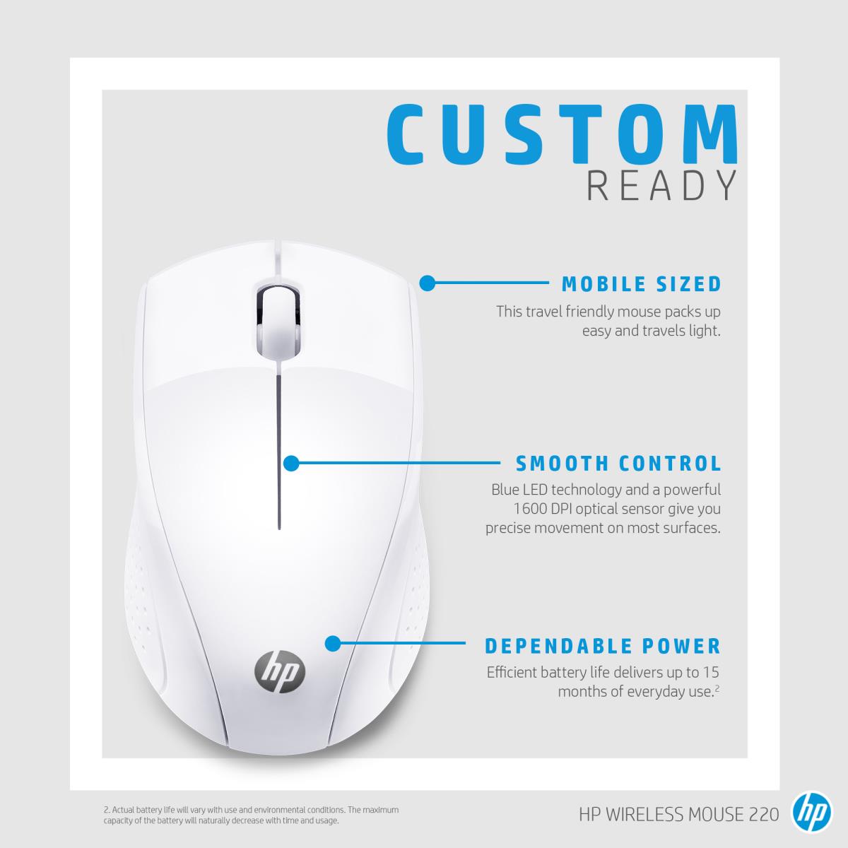 Wireless Mouse - 220 - White