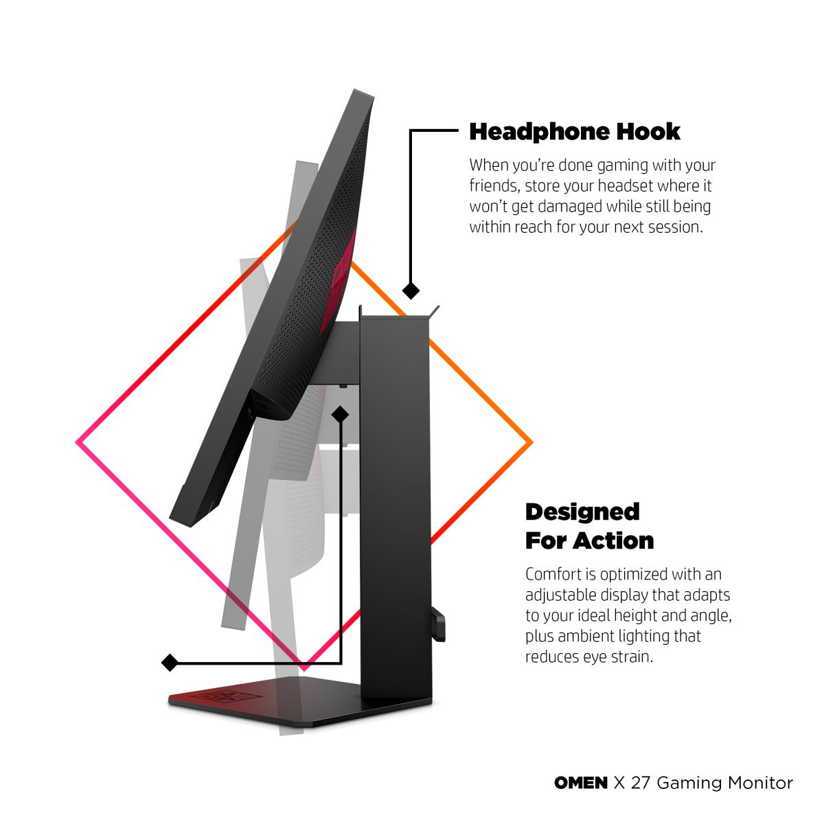 Gaming Monitor - OMEN X 27 - 27in - 2560x1440 (QHD)