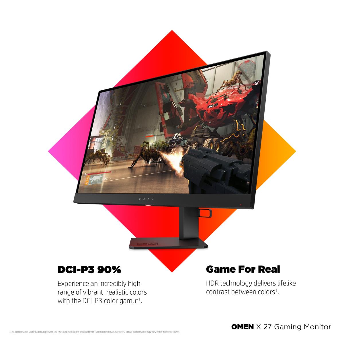 Gaming Monitor - OMEN X 27 - 27in - 2560x1440 (QHD)