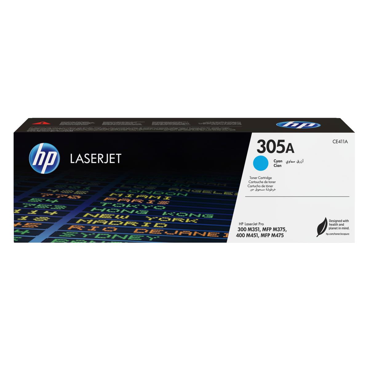 Toner Cartridge - No 305A - 2.6K Pages - Cyan