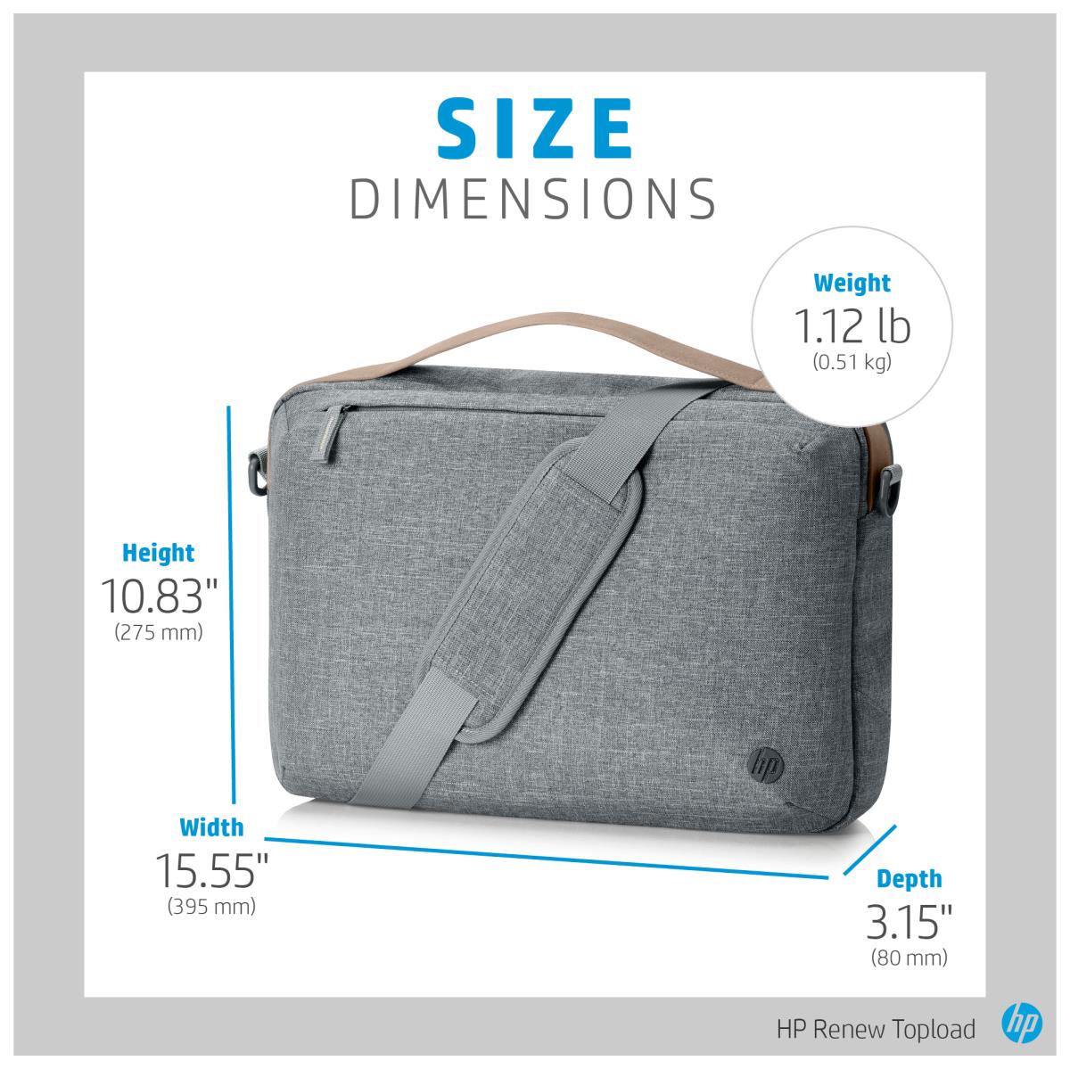 Renew 15 - 15.6in Notebook Top-Loading Case - Grey