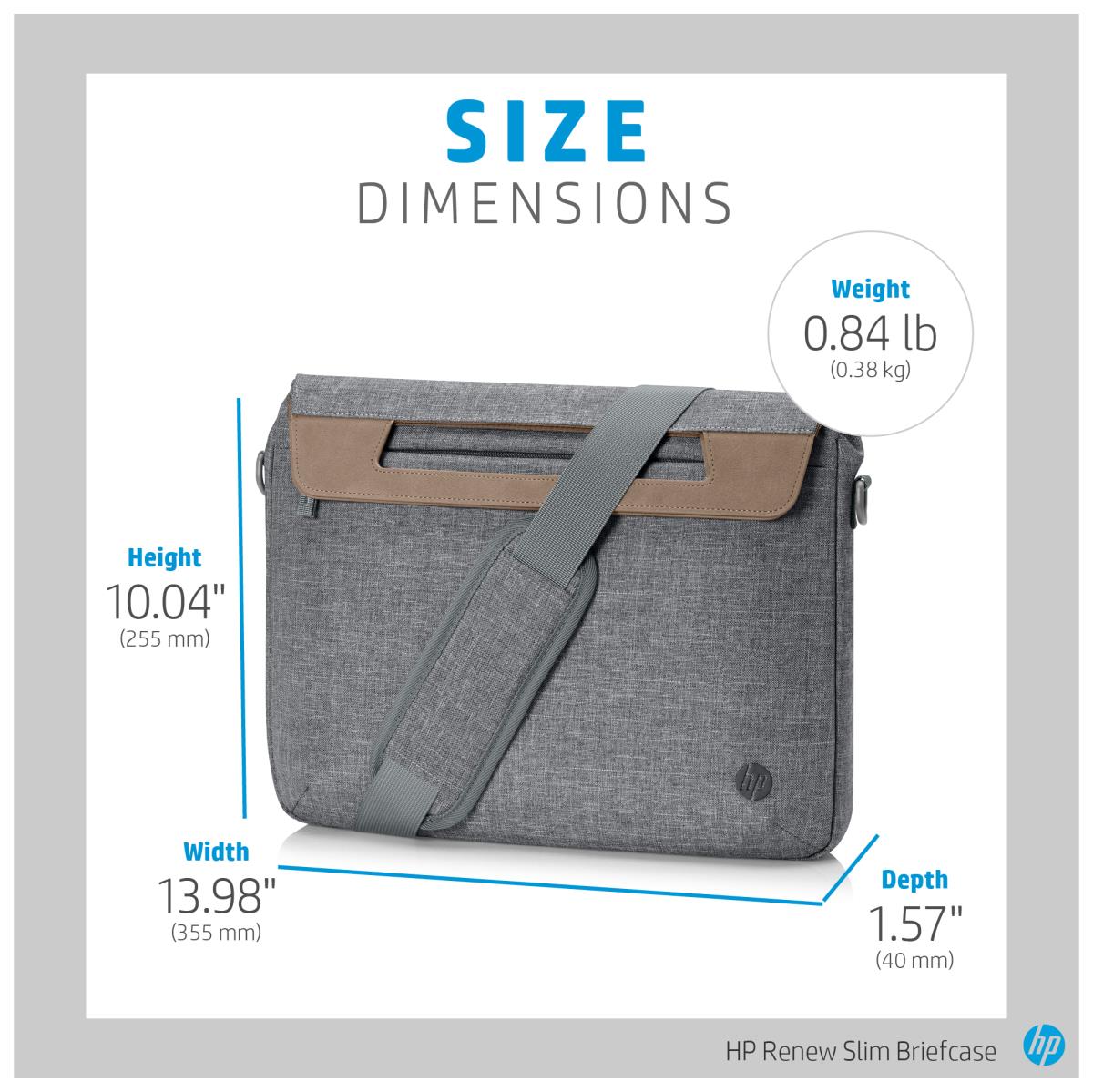 Renew 14 - 14in Notebook Briefcase - Grey