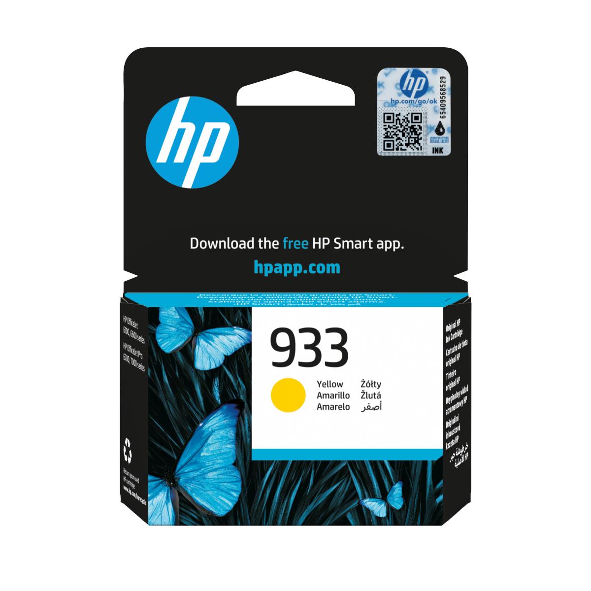 Ink Cartridge - No 933 - 330 Pages - Yellow