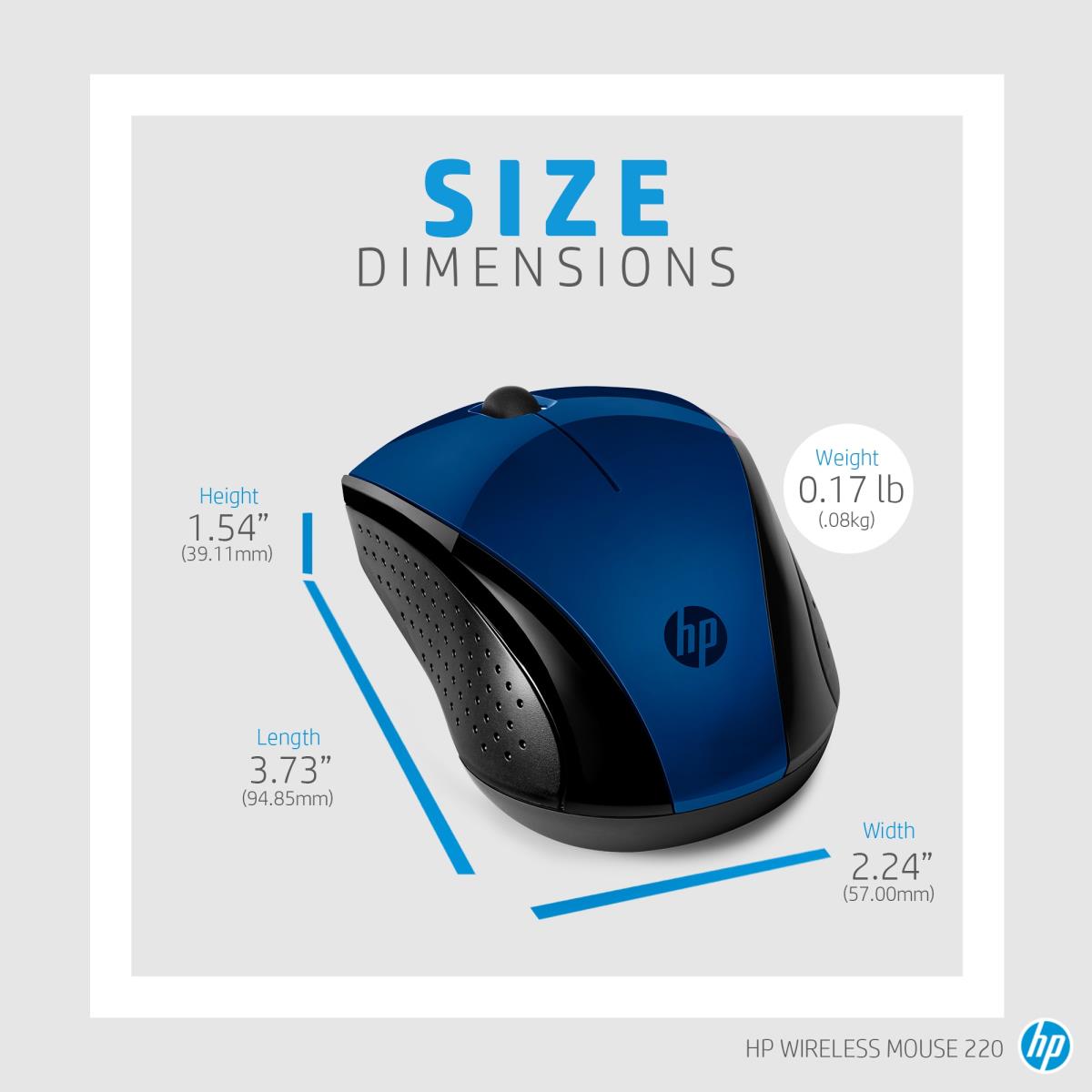 Wireless Mouse - 220 - Lumiere Blue