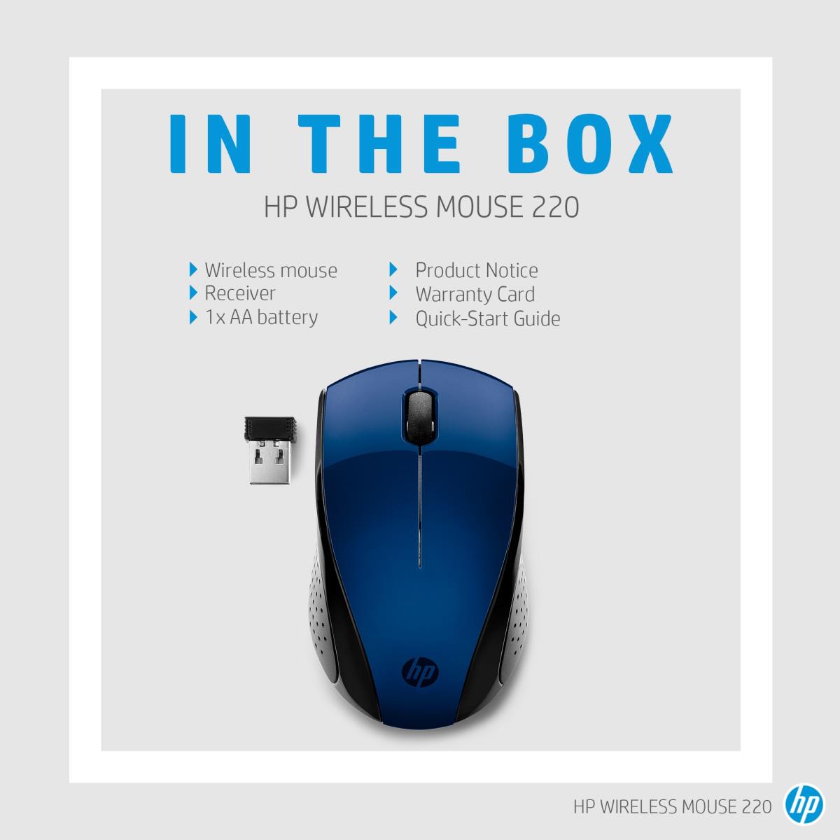 Wireless Mouse - 220 - Lumiere Blue
