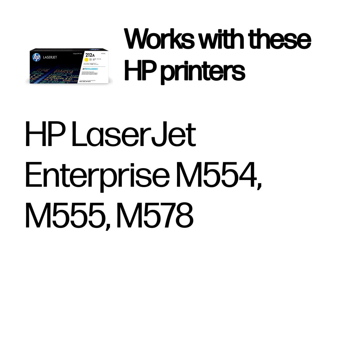 Toner Cartridge - No 212A - 4.5K Pages - Yellow