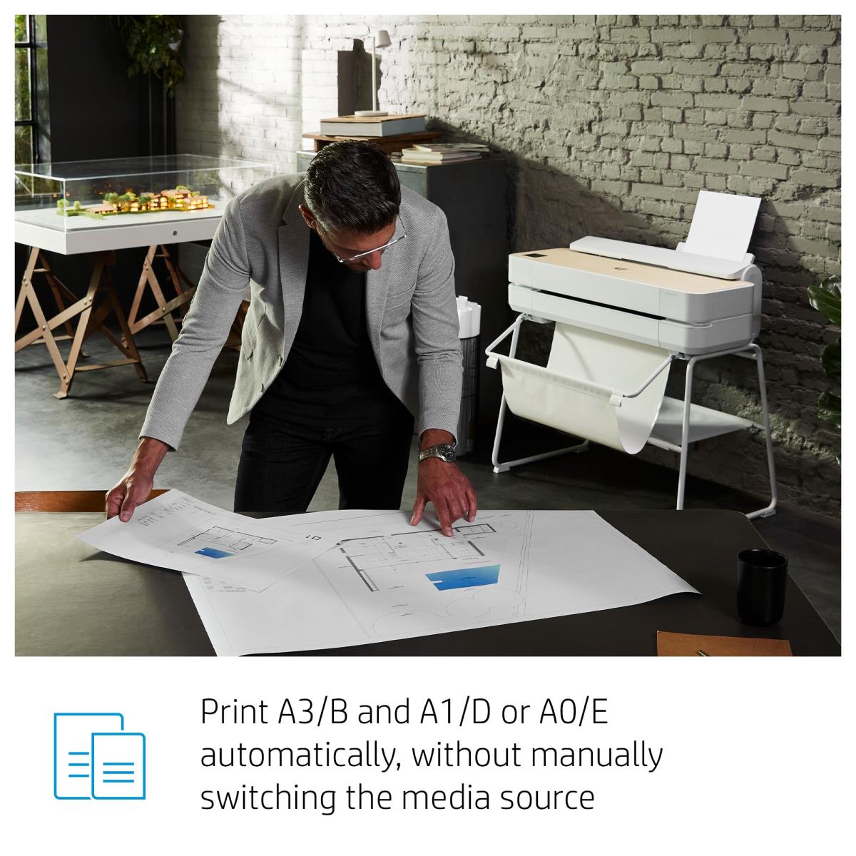 DesignJet Studio Wood - Color Printer - Inkjet - 36in - USB / Ethernet / Wi-Fi