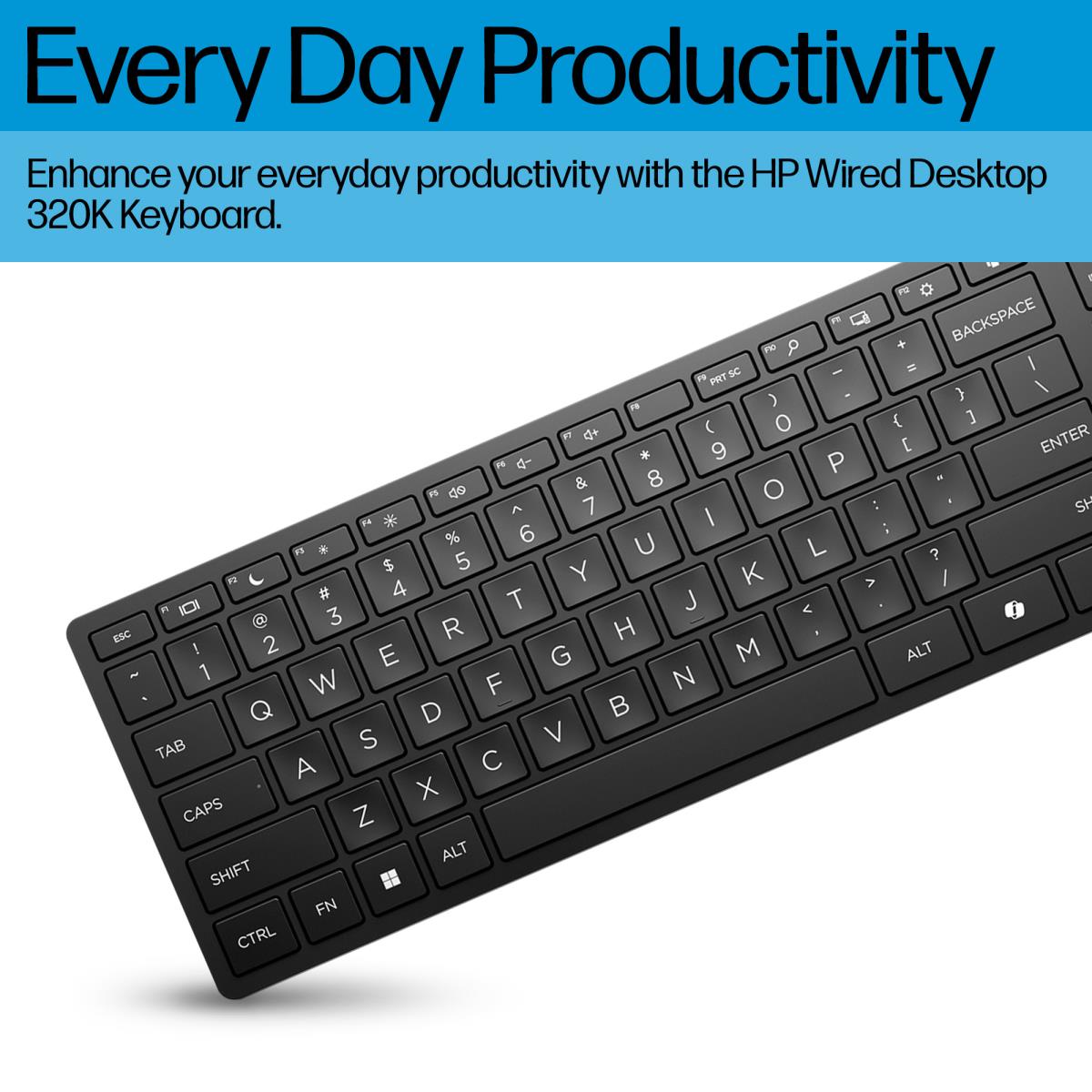 Wired Desktop 320K Keyboard - Azerty Belgian