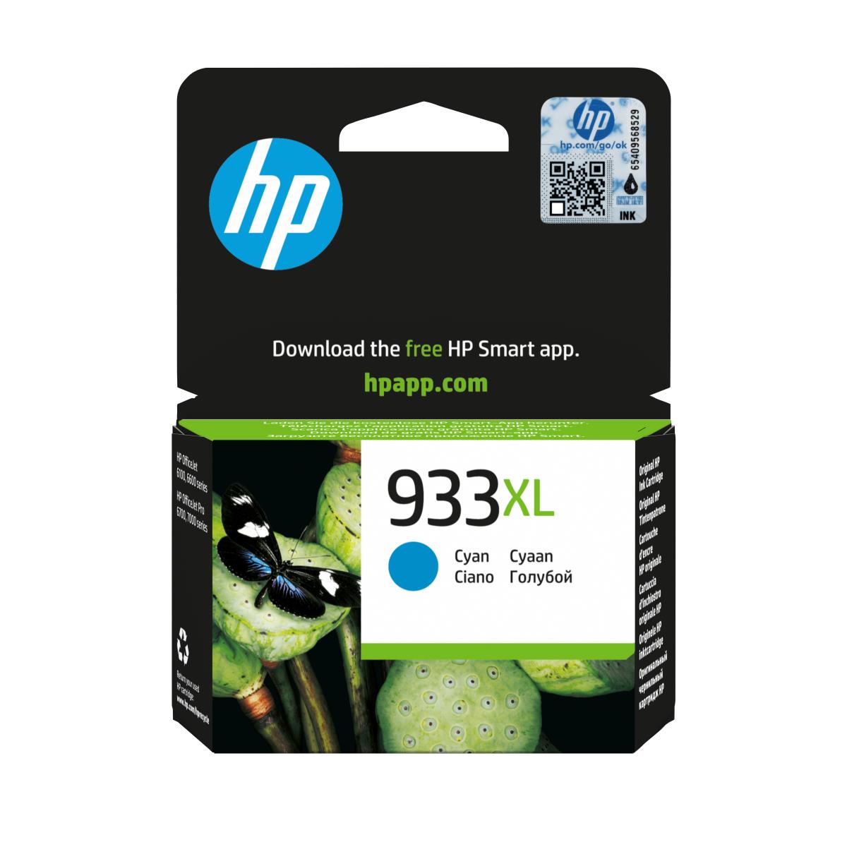 Ink Cartridge - No 933xl - 825 Pages - Cyan