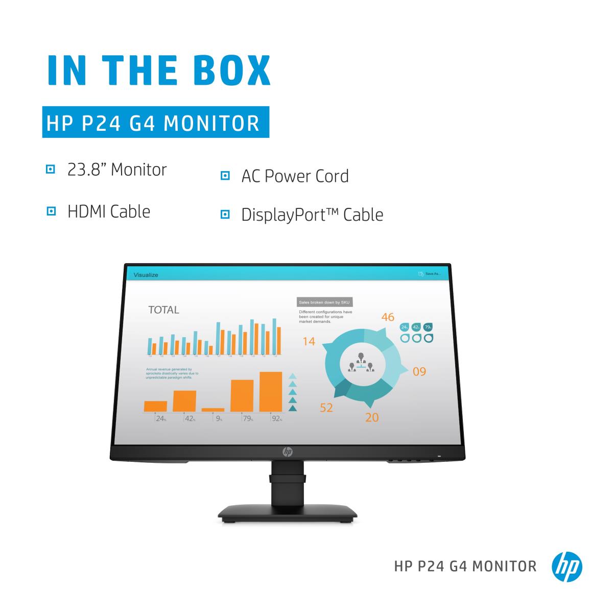 Desktop Monitor - P24 G4 - 24in - 1920x1080 (FHD) - IPS
