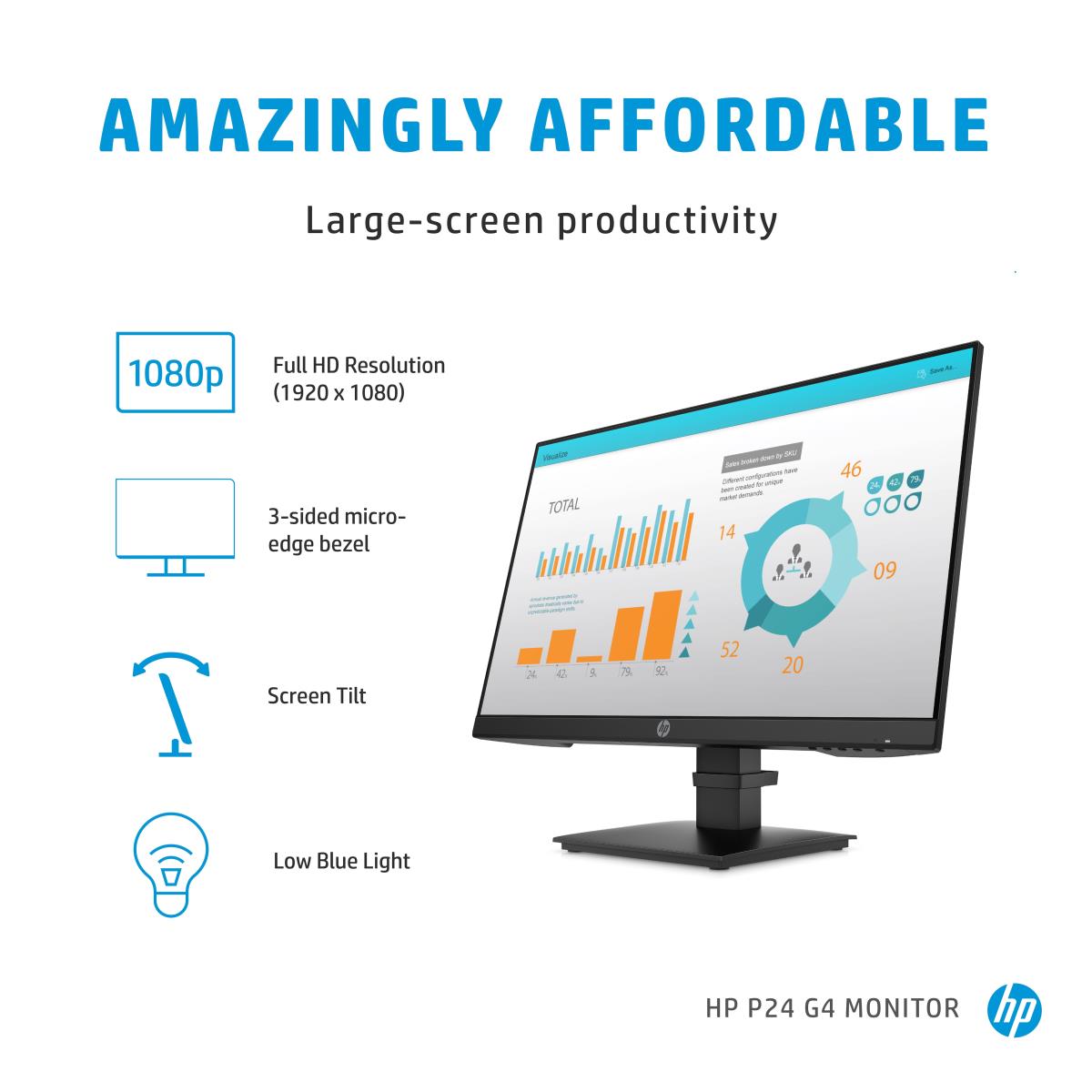Desktop Monitor - P24 G4 - 24in - 1920x1080 (FHD) - IPS