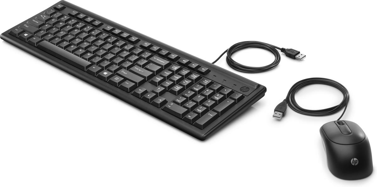 Wired Keyboard and Mouse 160 - USB - Qwerty Int'l