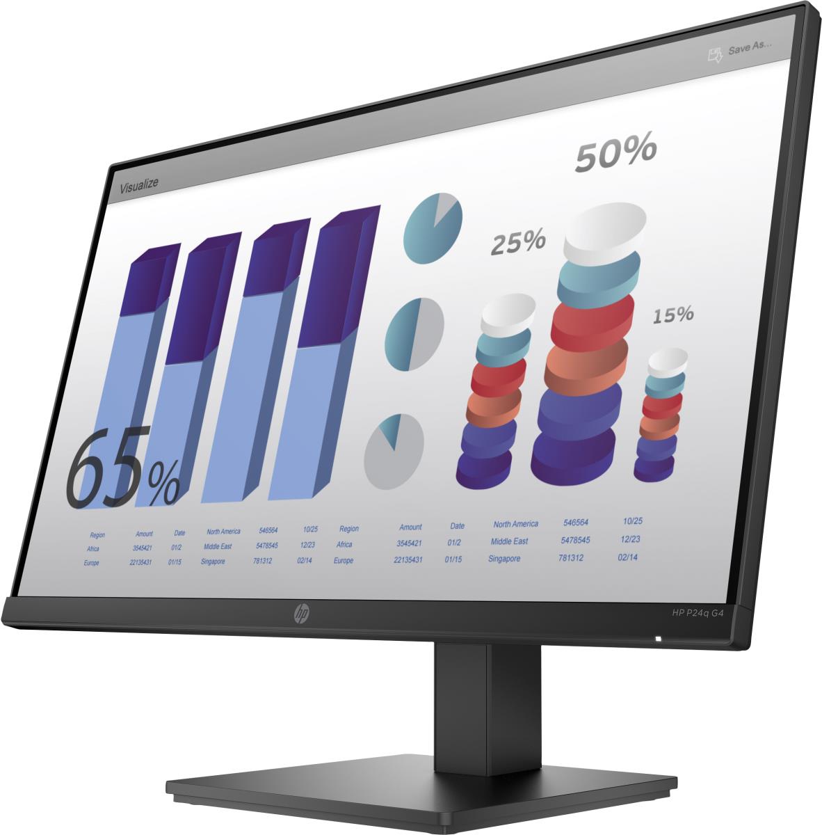 Desktop Monitor - P24q G4 - 24in - 2560x1440 (QHD) - IPS