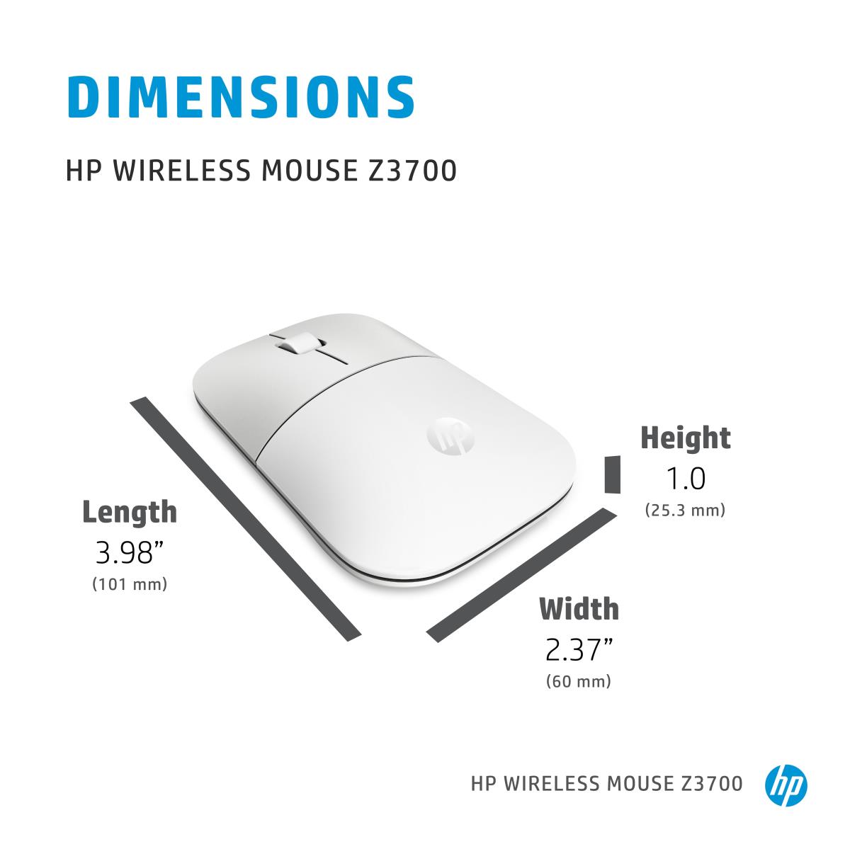 Wireless Mouse - Z3700 - Ceramic White