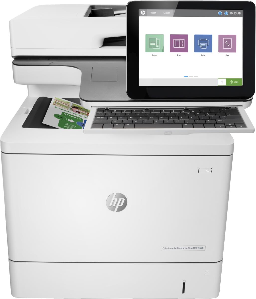 LaserJet Enterprise Flow M578c - Color Multifunction Printer - Laser - A4 - USB / Ethernet