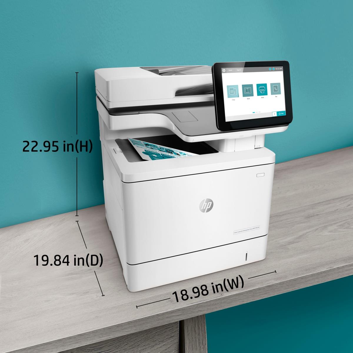 LaserJet Enterprise Flow M578c - Color Multifunction Printer - Laser - A4 - USB / Ethernet