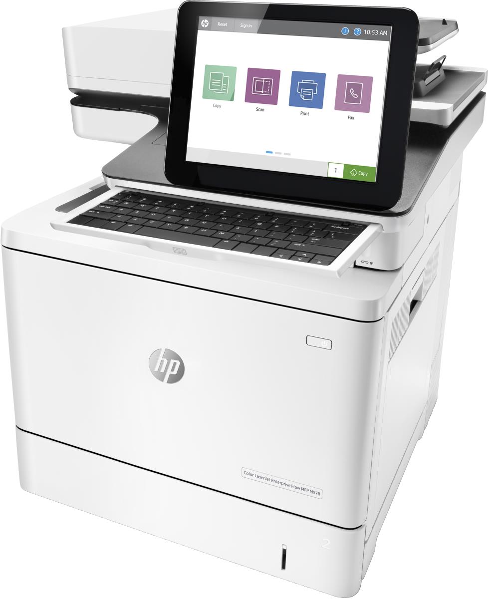 LaserJet Enterprise Flow M578c - Color Multifunction Printer - Laser - A4 - USB / Ethernet