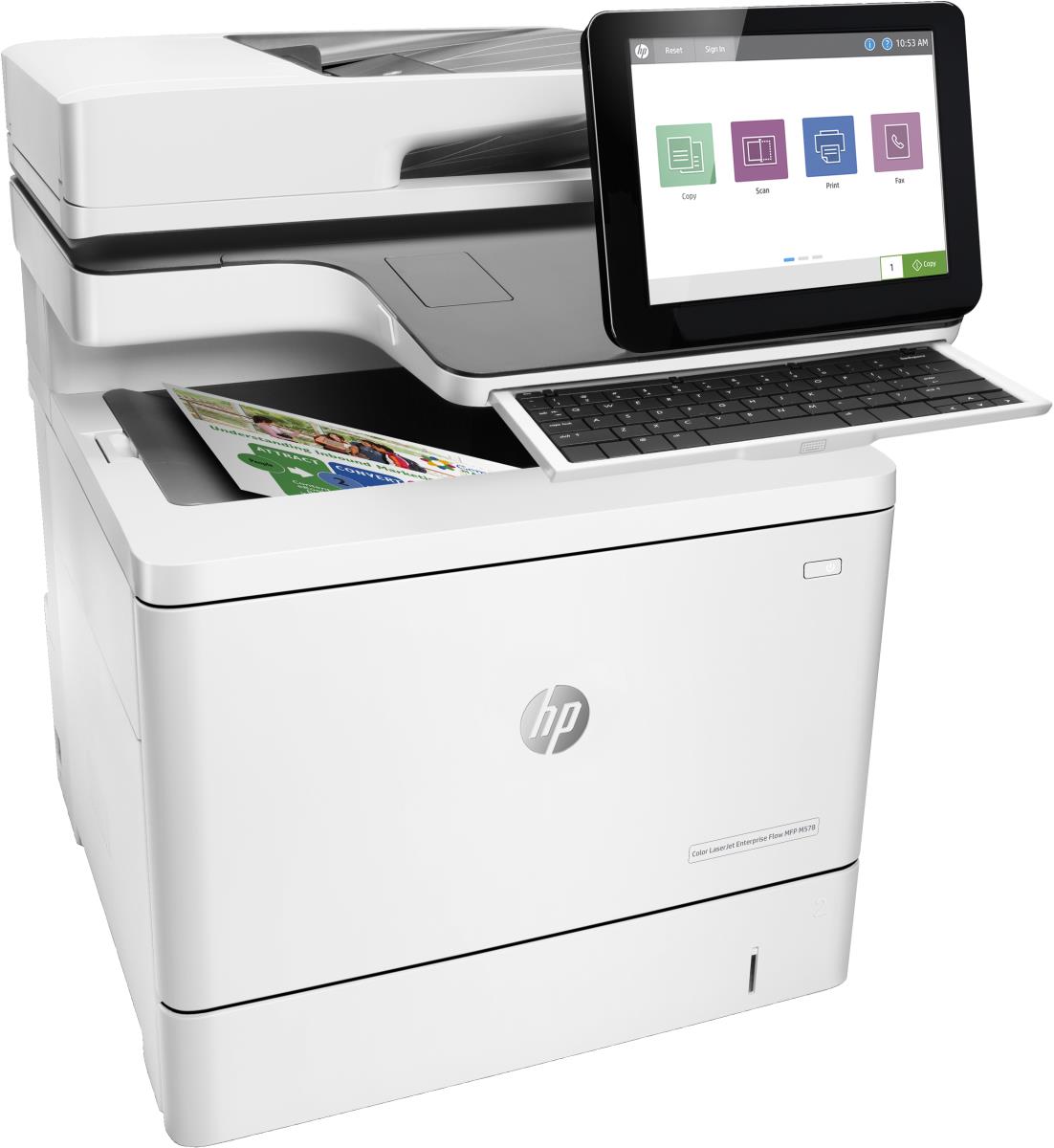 LaserJet Enterprise Flow M578c - Color Multifunction Printer - Laser - A4 - USB / Ethernet