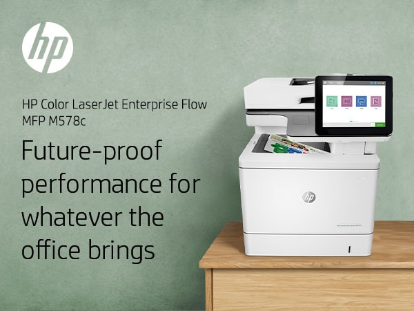 LaserJet Enterprise Flow M578c - Color Multifunction Printer - Laser - A4 - USB / Ethernet