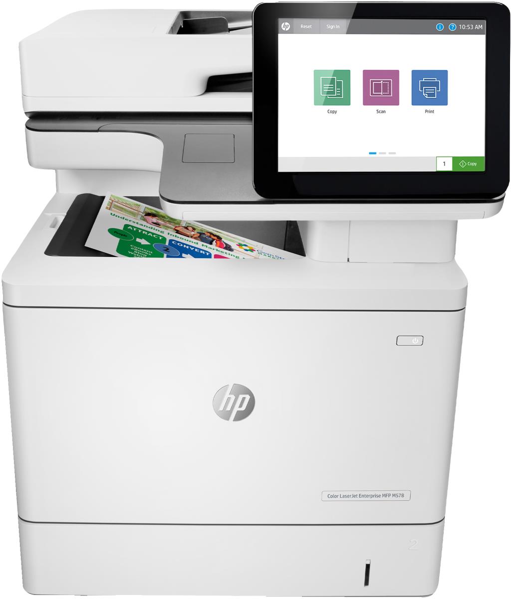 LaserJet Enterprise M578dn - Color Multifunction Printer - Laser - A4 - USB / Ethernet