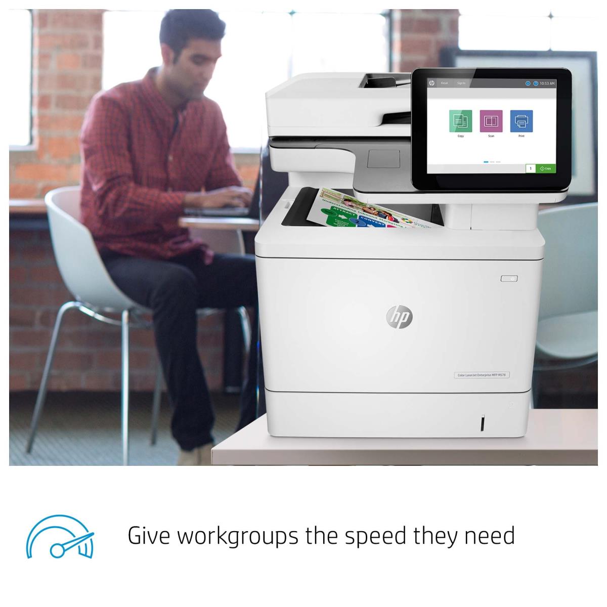 LaserJet Enterprise M578dn - Color Multifunction Printer - Laser - A4 - USB / Ethernet
