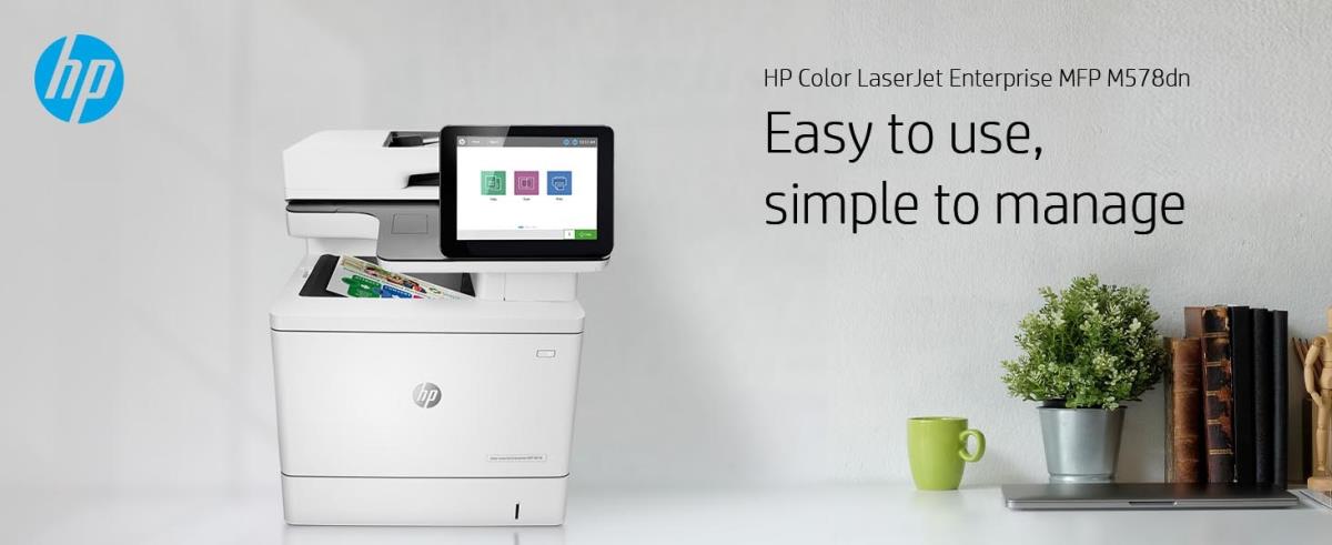 LaserJet Enterprise M578dn - Color Multifunction Printer - Laser - A4 - USB / Ethernet