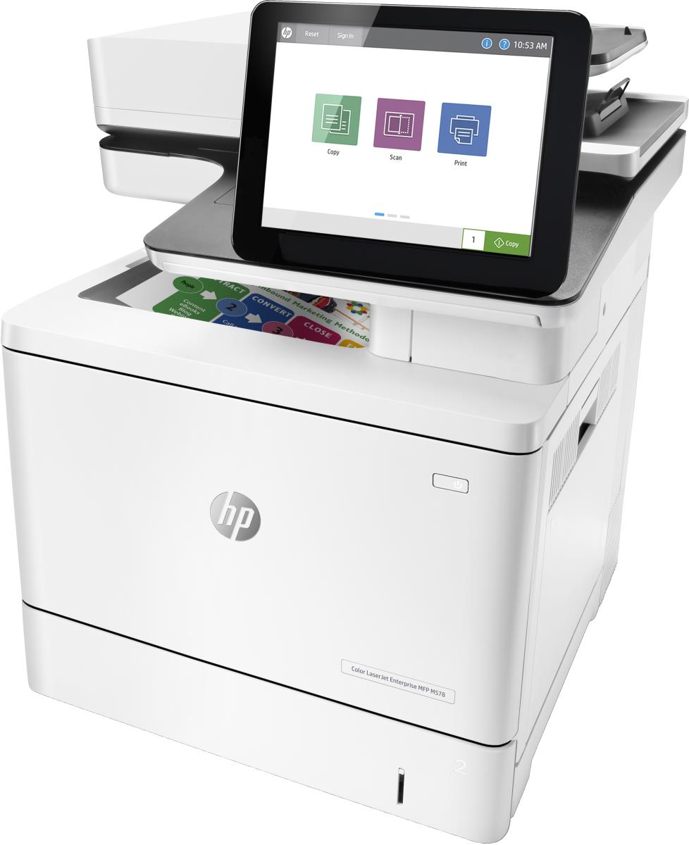 LaserJet Enterprise M578dn - Color Multifunction Printer - Laser - A4 - USB / Ethernet