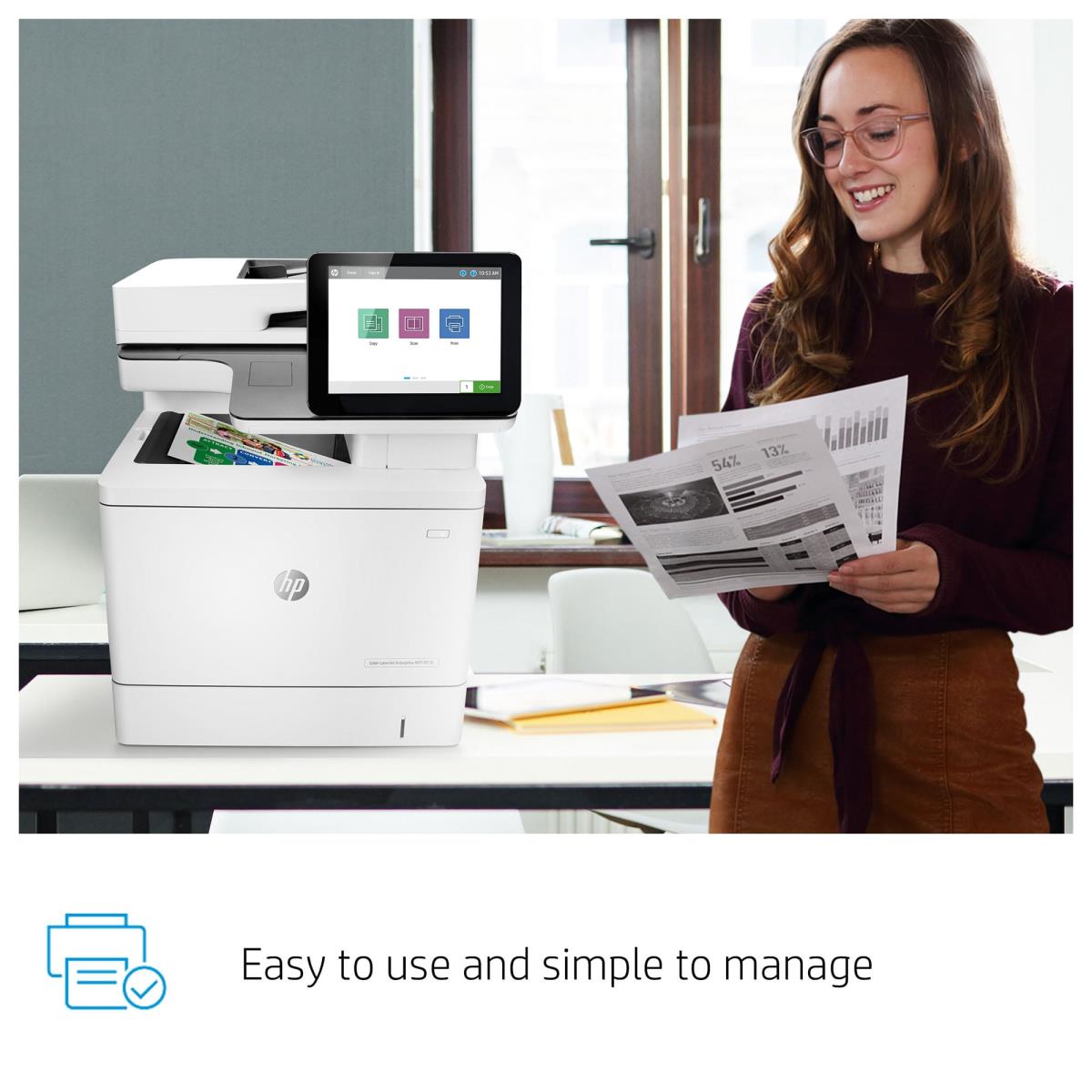 LaserJet Enterprise M578dn - Color Multifunction Printer - Laser - A4 - USB / Ethernet