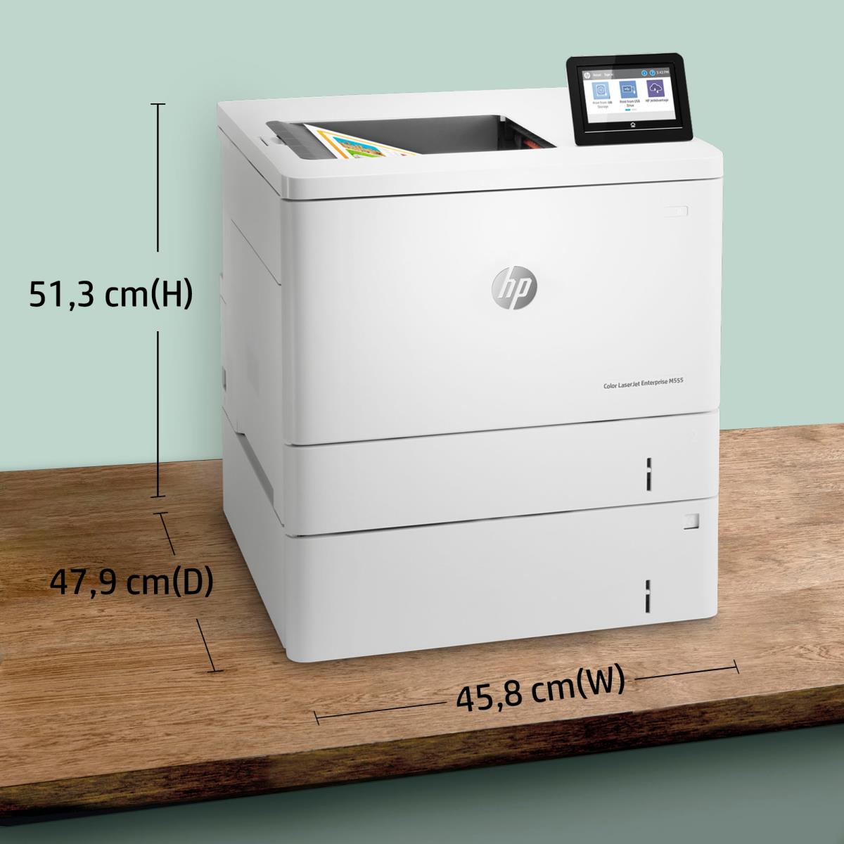 LaserJet Enterprise M555x - Color Printer - Laser - A4 - USB / Ethernet / Wi-Fi