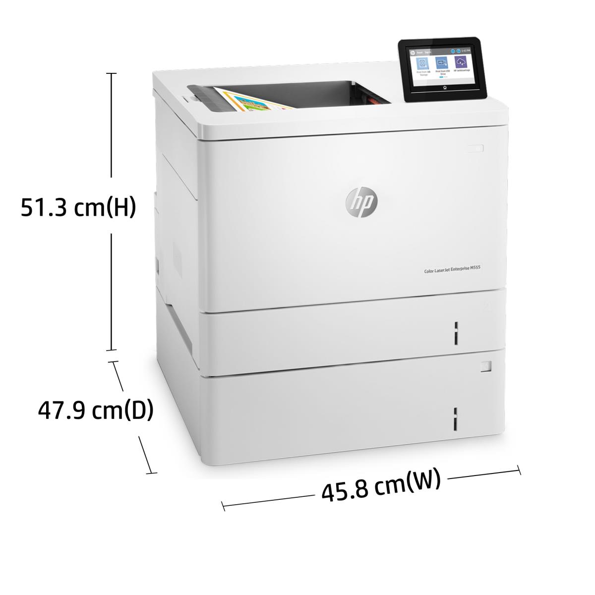 LaserJet Enterprise M555x - Color Printer - Laser - A4 - USB / Ethernet / Wi-Fi